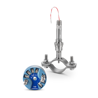 Rosemount-K-0085 Pipe Clamp Sensor and 148 Transmitter
